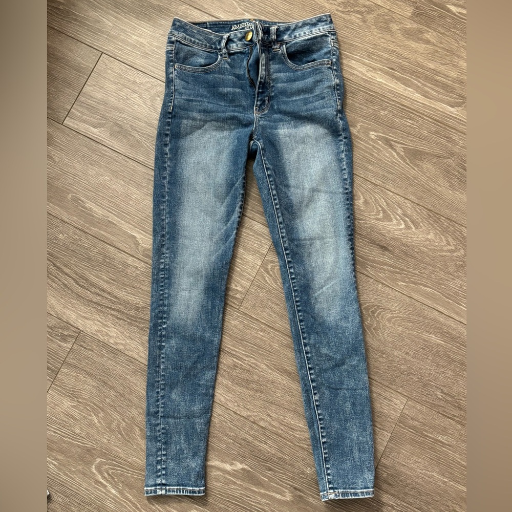 American Eagle Outfitters Women's Blue Skinny Jeans